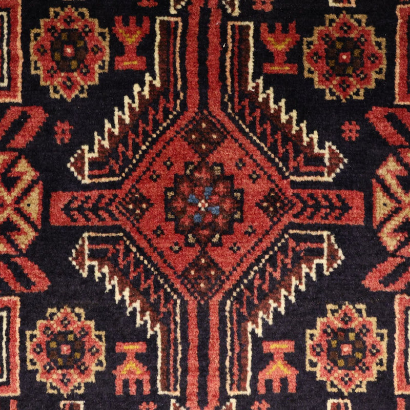 Løber Baluch-tæppe - 195 x 100 cm - mørkerød