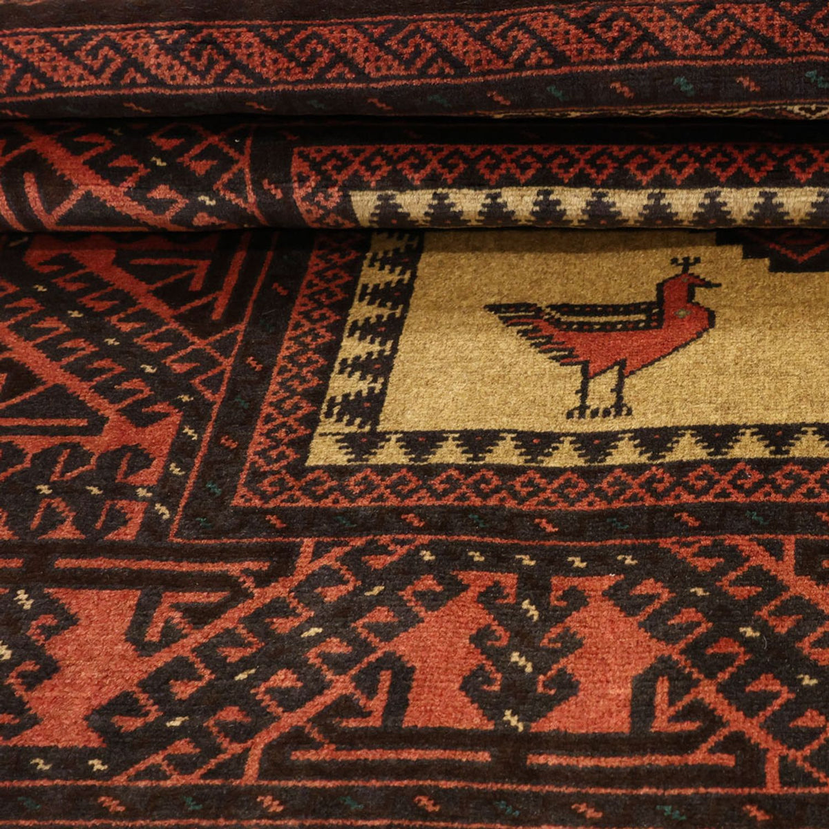 Løber Baluch-tæppe - 198 x 96 cm - flerfarvet