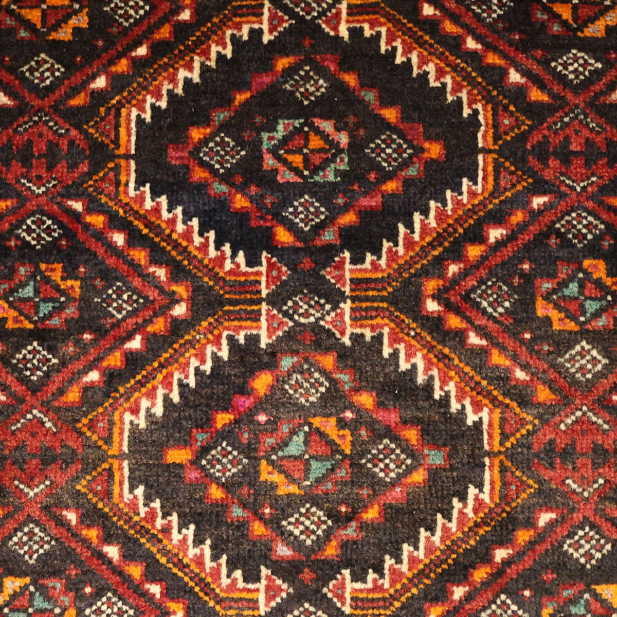 Løber Baluch-tæppe - 195 x 98 cm - mørkerød