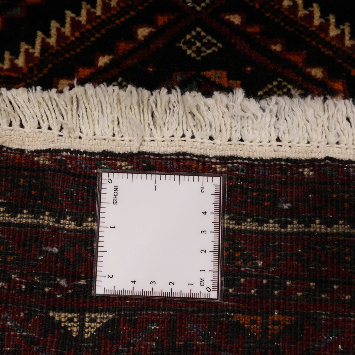 Løber Baluch-tæppe - 195 x 98 cm - mørkerød