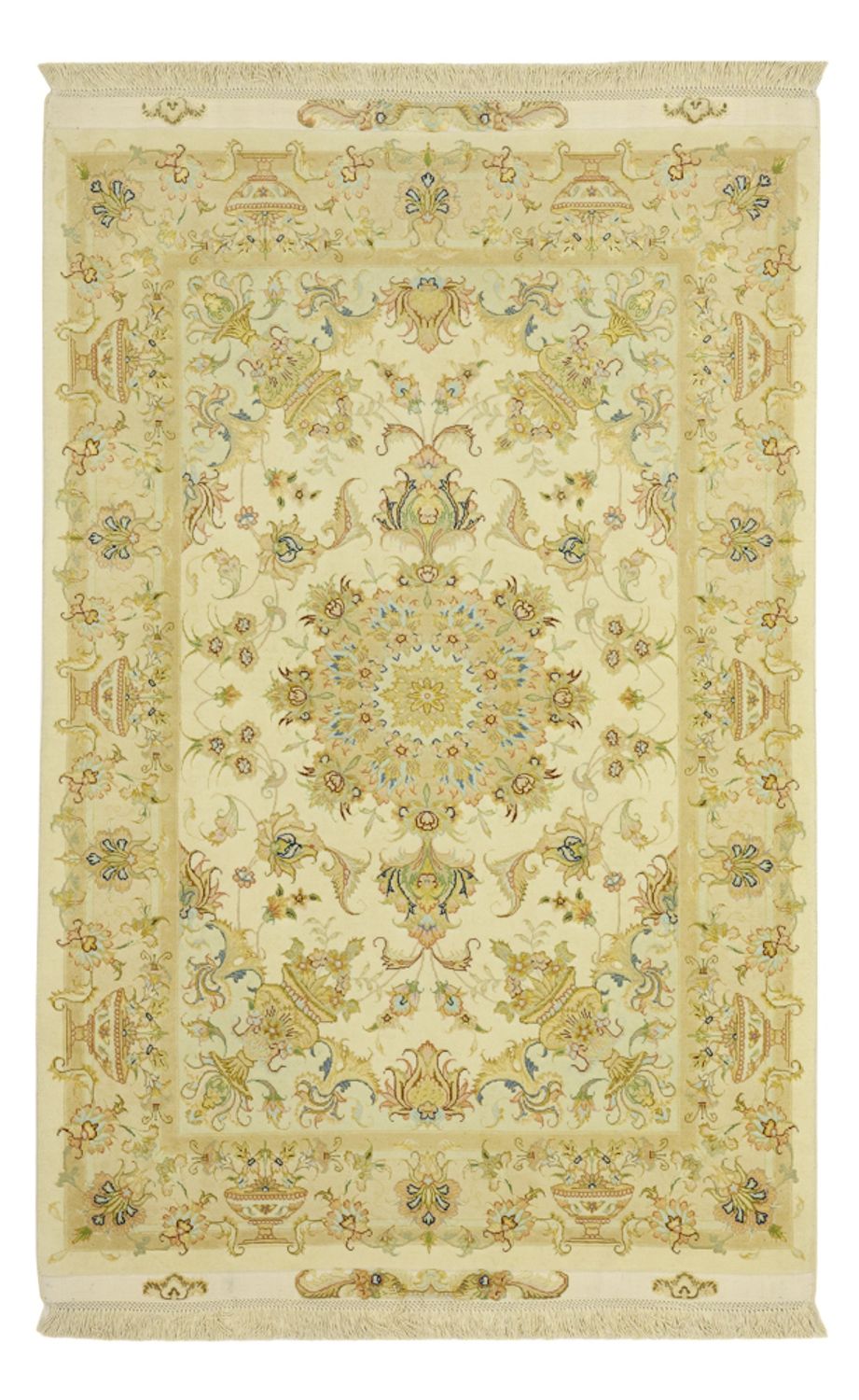 Persisk tæppe - Tabriz - Premium - Halskæde af silke - 160 x 97 cm - sand