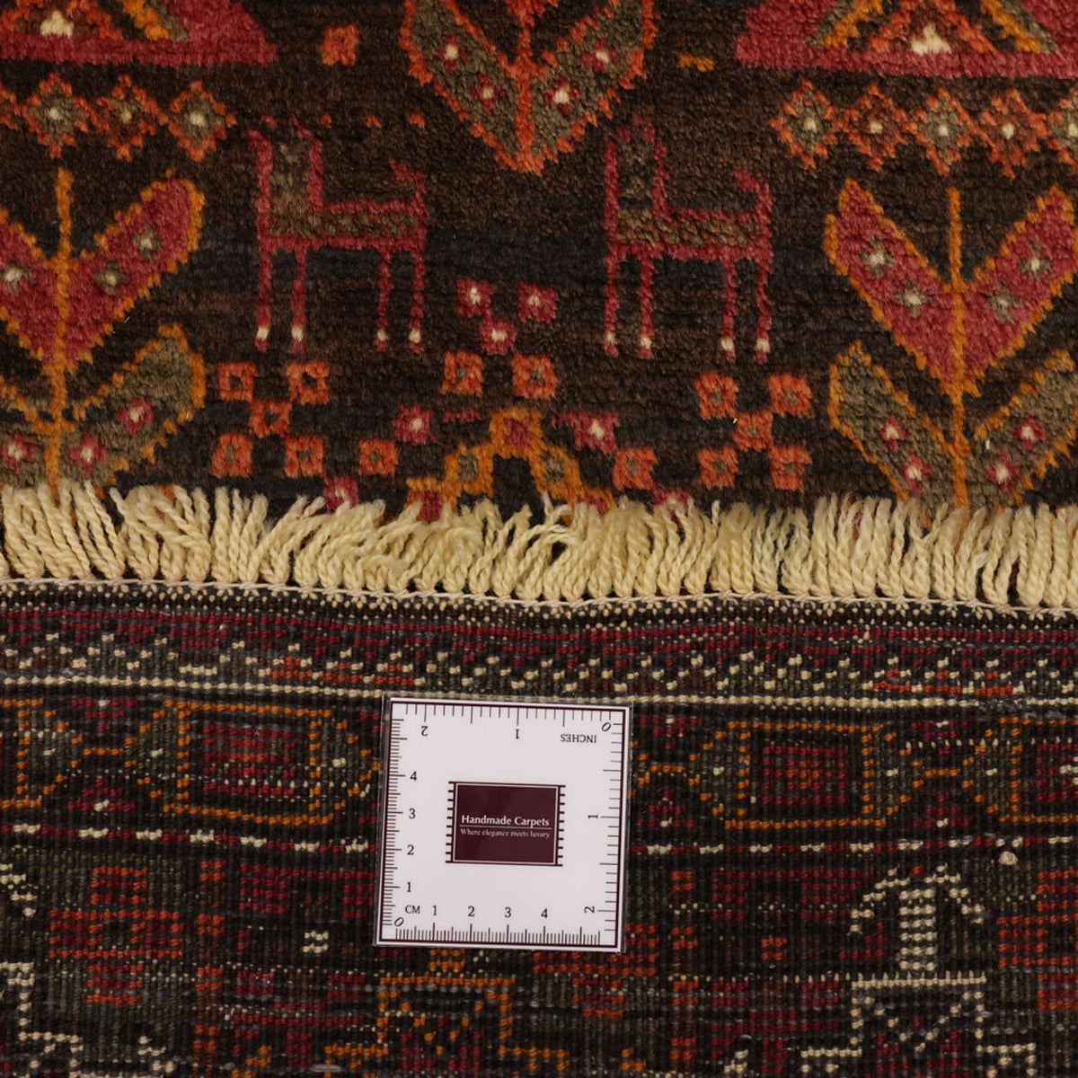 Løber Baluch-tæppe - 211 x 102 cm - flerfarvet