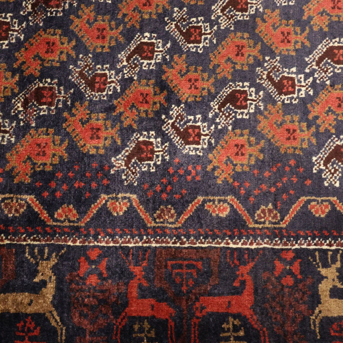 Løber Baluch-tæppe - 210 x 110 cm - flerfarvet