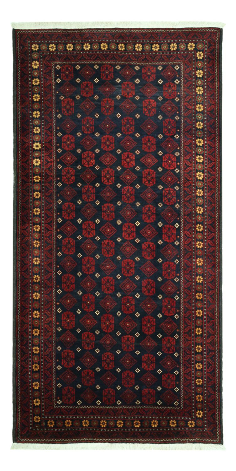 Løber Baluch-tæppe - 207 x 106 cm - mørkerød