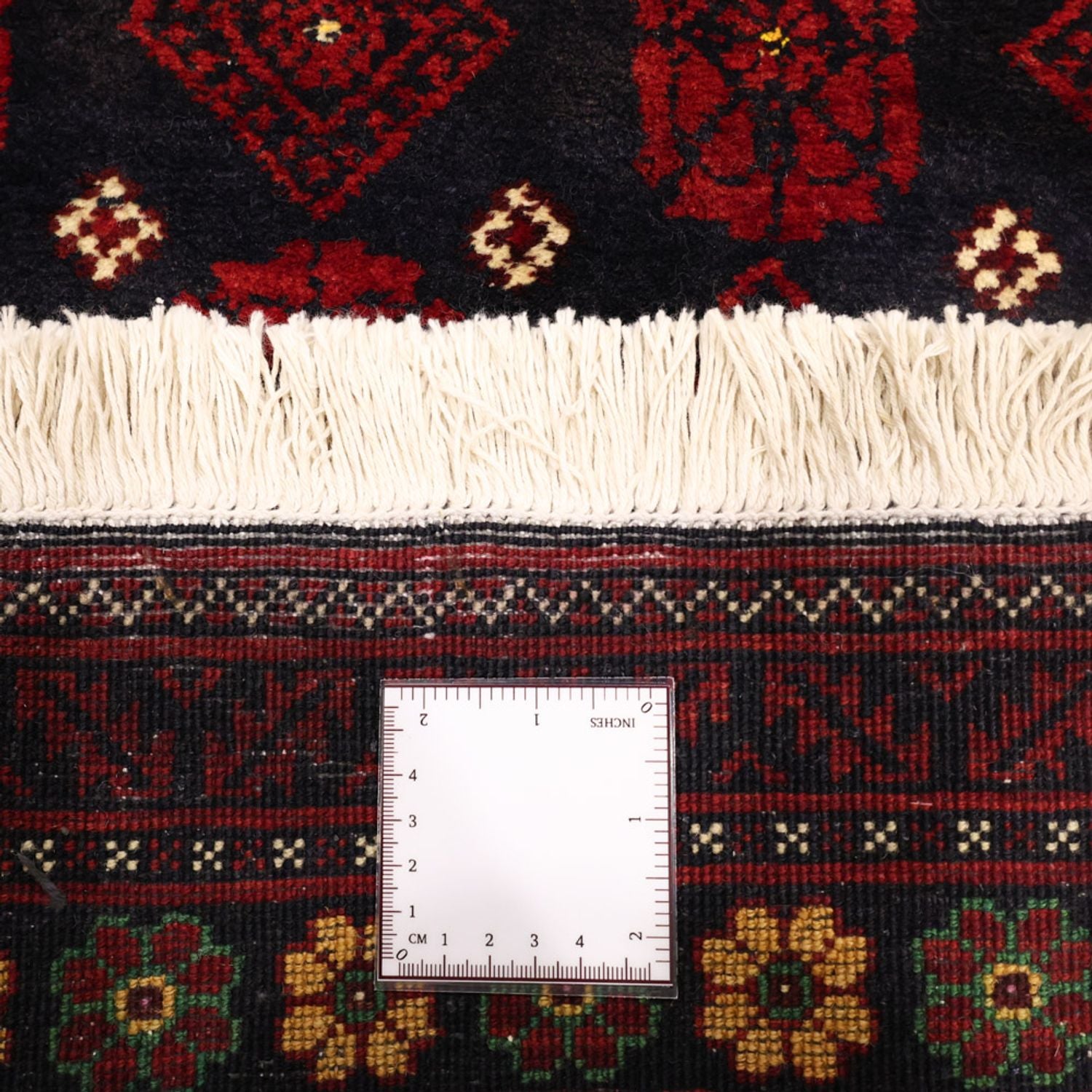 Løber Baluch-tæppe - 207 x 106 cm - mørkerød