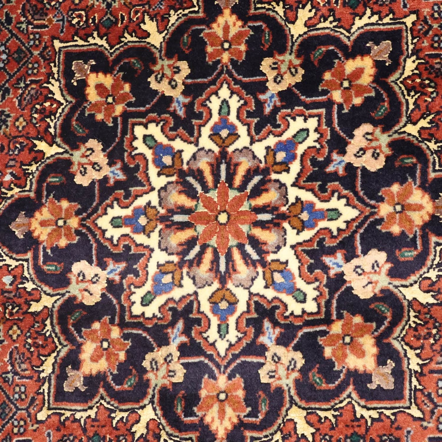 Persisk tæppe - Bijar - Royal - 150 x 70 cm - mørkerød