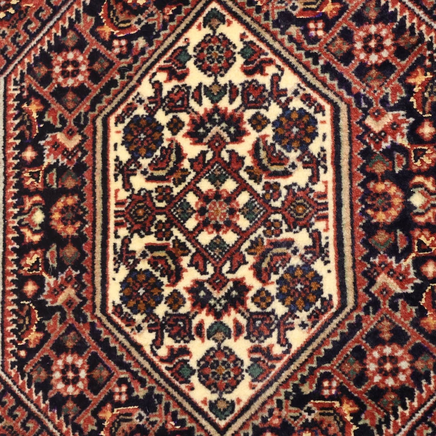 Persisk tæppe - Bijar - Royal - 134 x 73 cm - rust