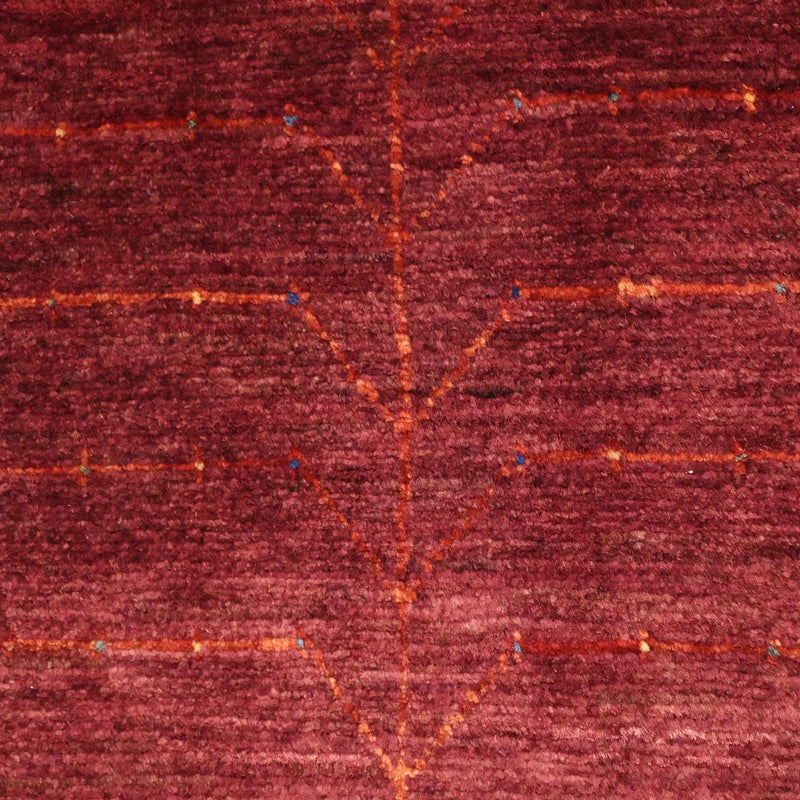 Gabbeh-tæppe - Kashkuli Persisk - 130 x 81 cm - mørkerød