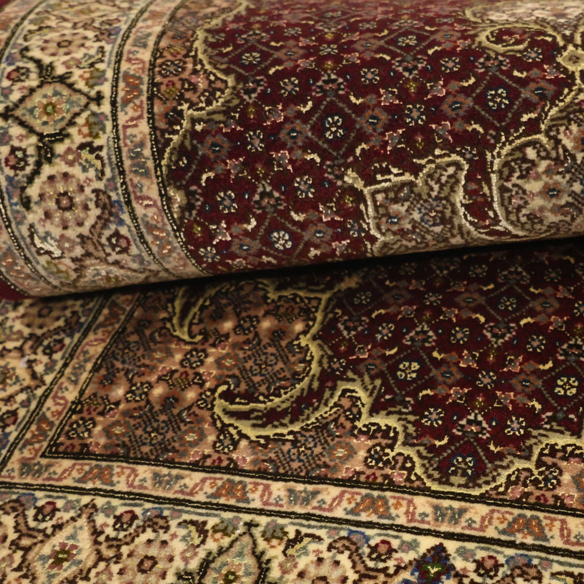 Persisk tæppe - Tabriz - Royal - 110 x 59 cm - mørk beige