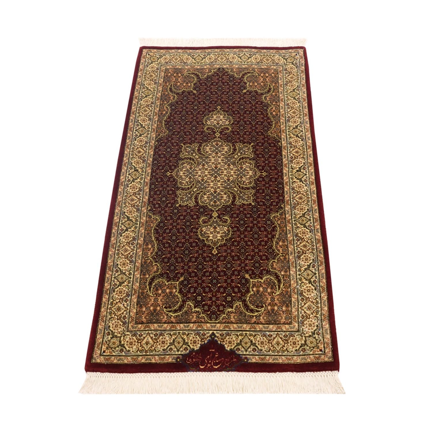 Persisk tæppe - Tabriz - Royal - 110 x 59 cm - mørk beige