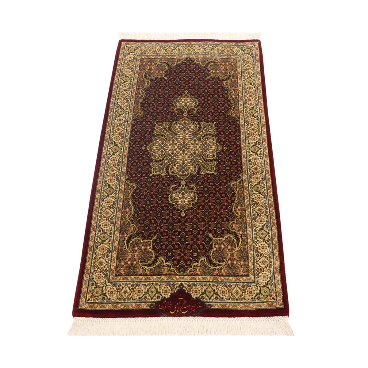 Persisk tæppe - Tabriz - Royal - 110 x 59 cm - mørk beige