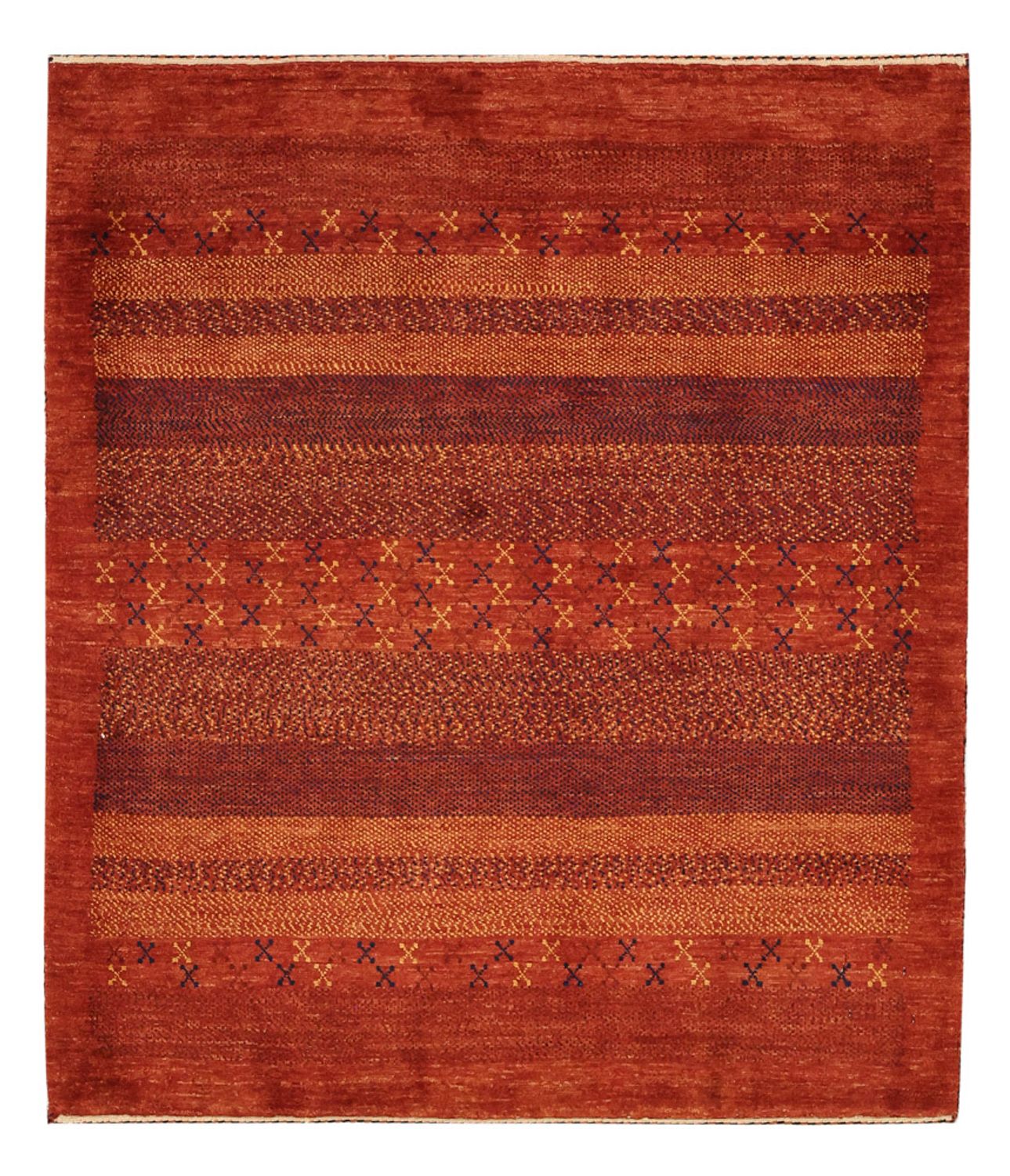 Gabbeh-tæppe - Kashkuli Persisk - 114 x 97 cm - flerfarvet