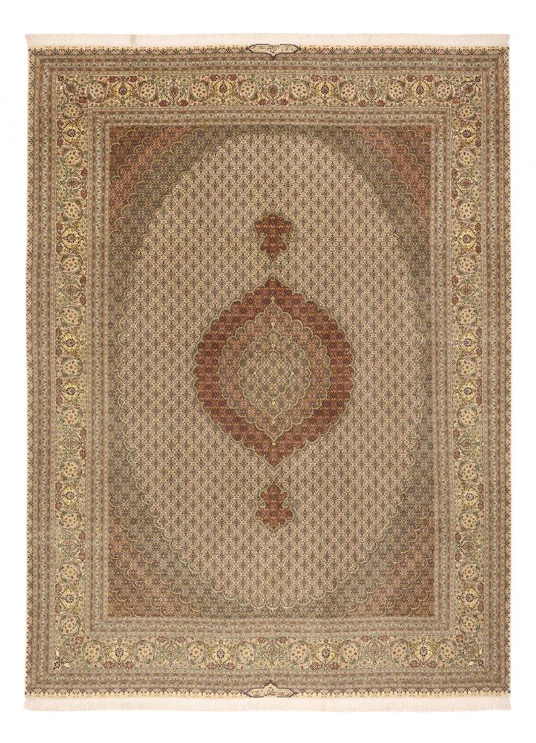 Persisk tæppe - Tabriz - Royal - Royal - 336 x 252 cm - taupe