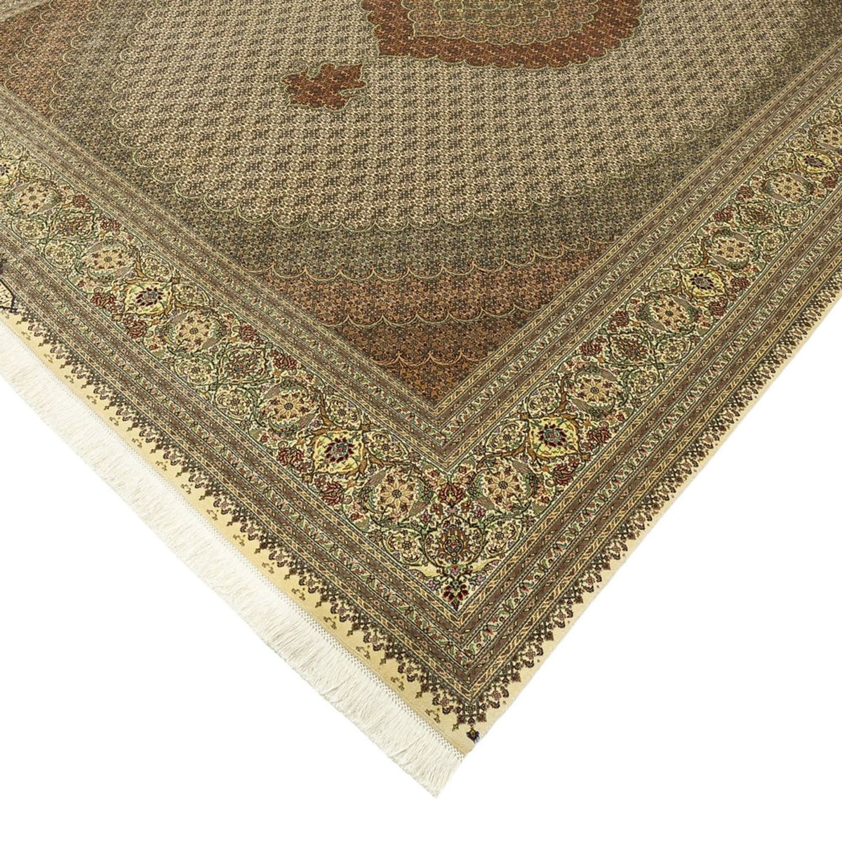 Persisk tæppe - Tabriz - Royal - Royal - 336 x 252 cm - taupe