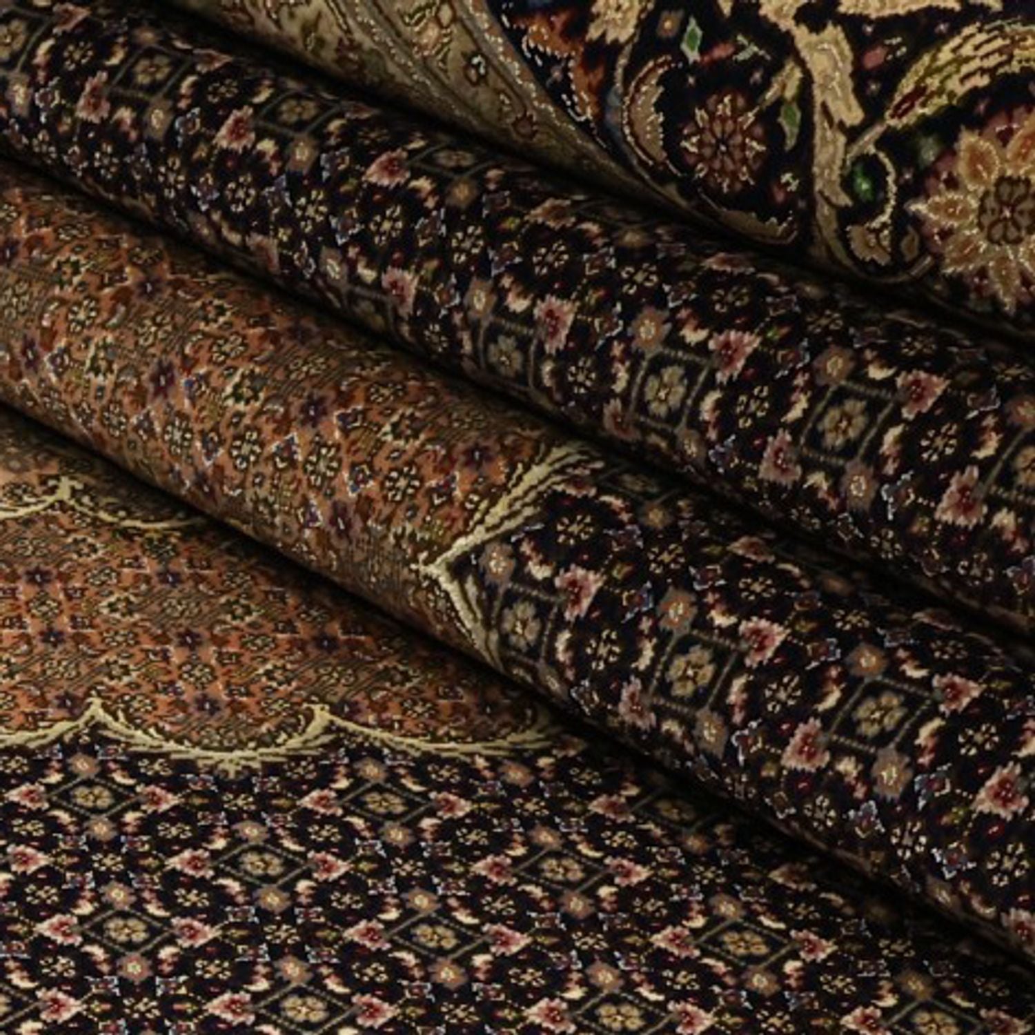 Persisk tæppe - Tabriz - Royal - Royal - 354 x 248 cm - mørkebrun