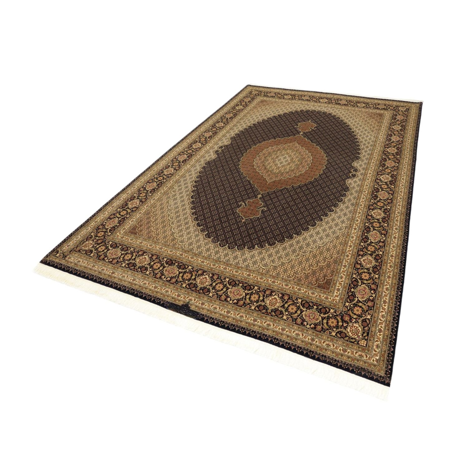 Persisk tæppe - Tabriz - Royal - Royal - 354 x 248 cm - mørkebrun