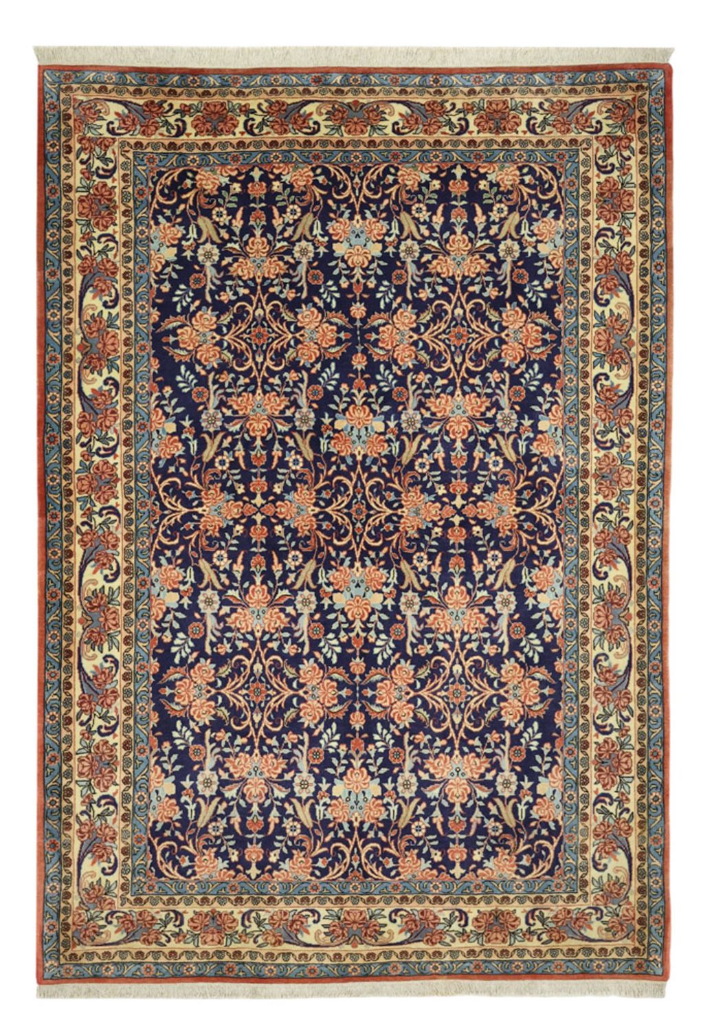 Persisk tæppe - Bijar - 202 x 140 cm - flerfarvet