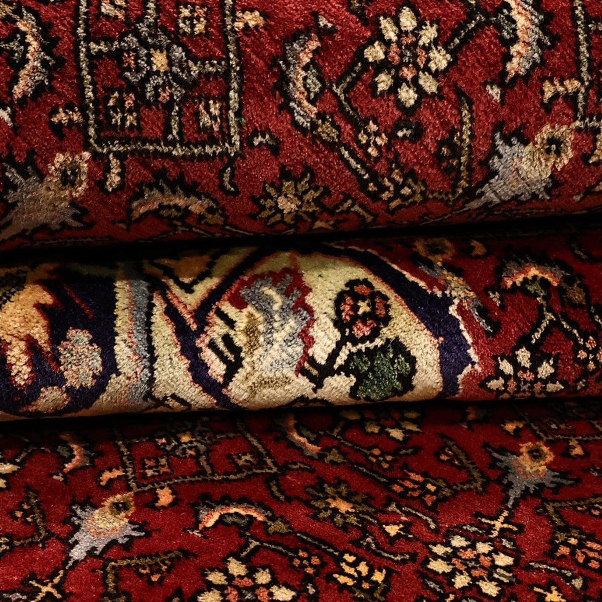 Persisk tæppe - Bijar - 217 x 144 cm - rød