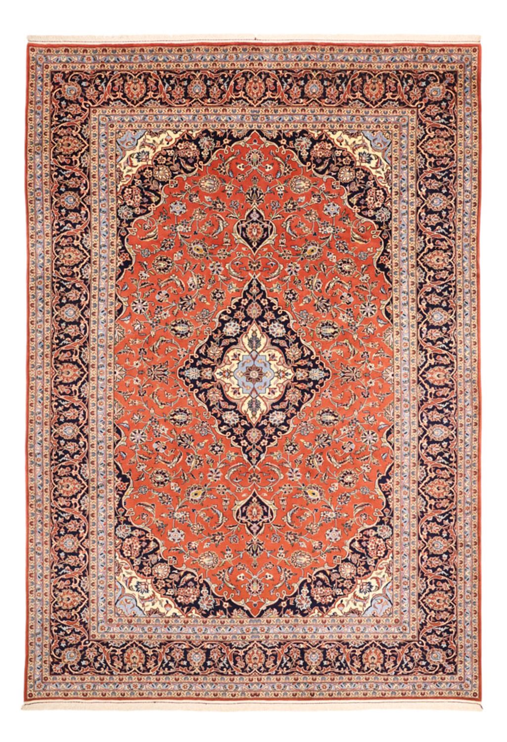 Persisk tæppe - Keshan - 352 x 244 cm - rød