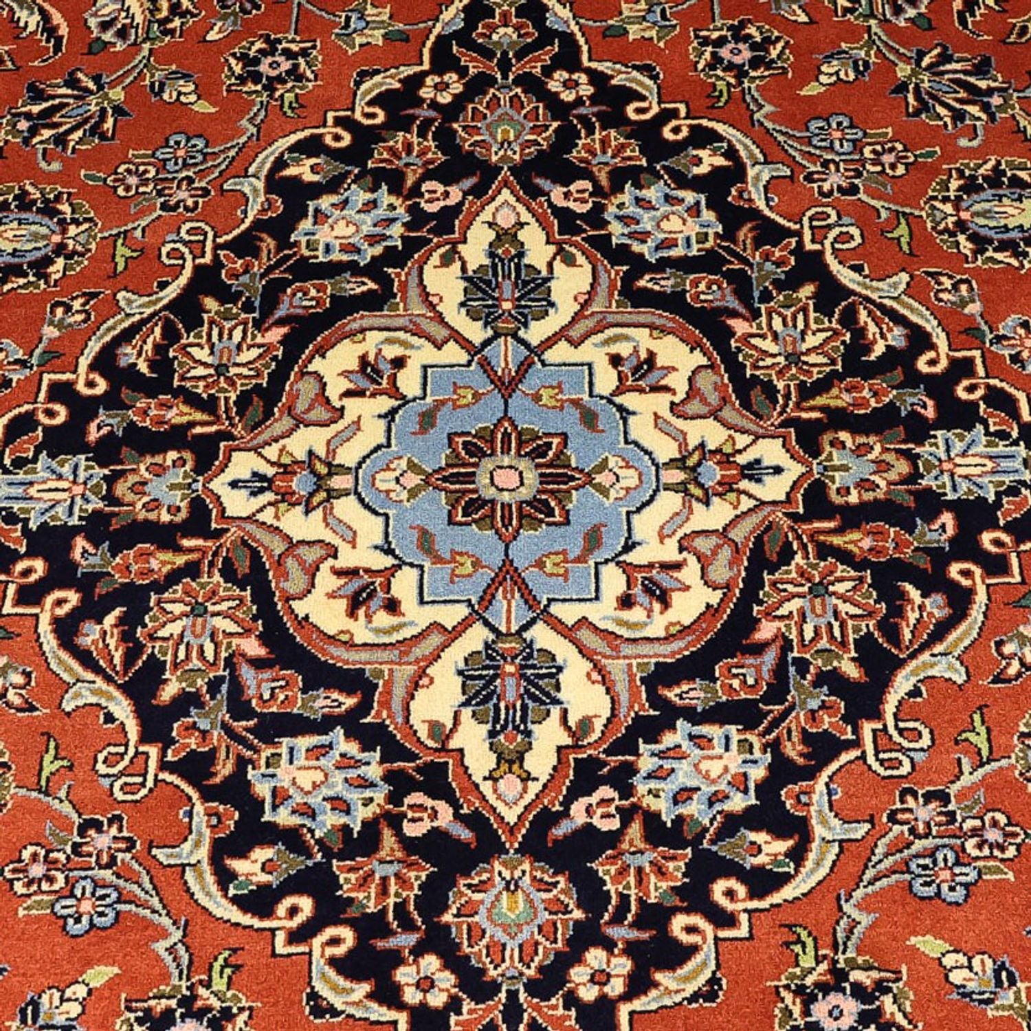 Persisk tæppe - Keshan - 352 x 244 cm - rød