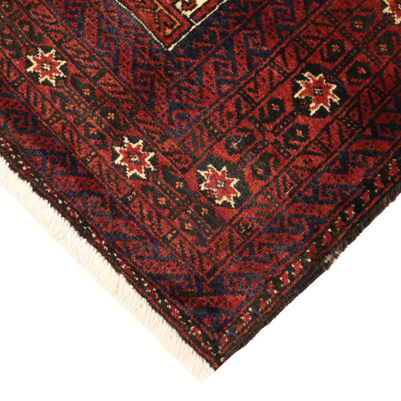 Baluch-tæppe - 192 x 105 cm - mørkerød