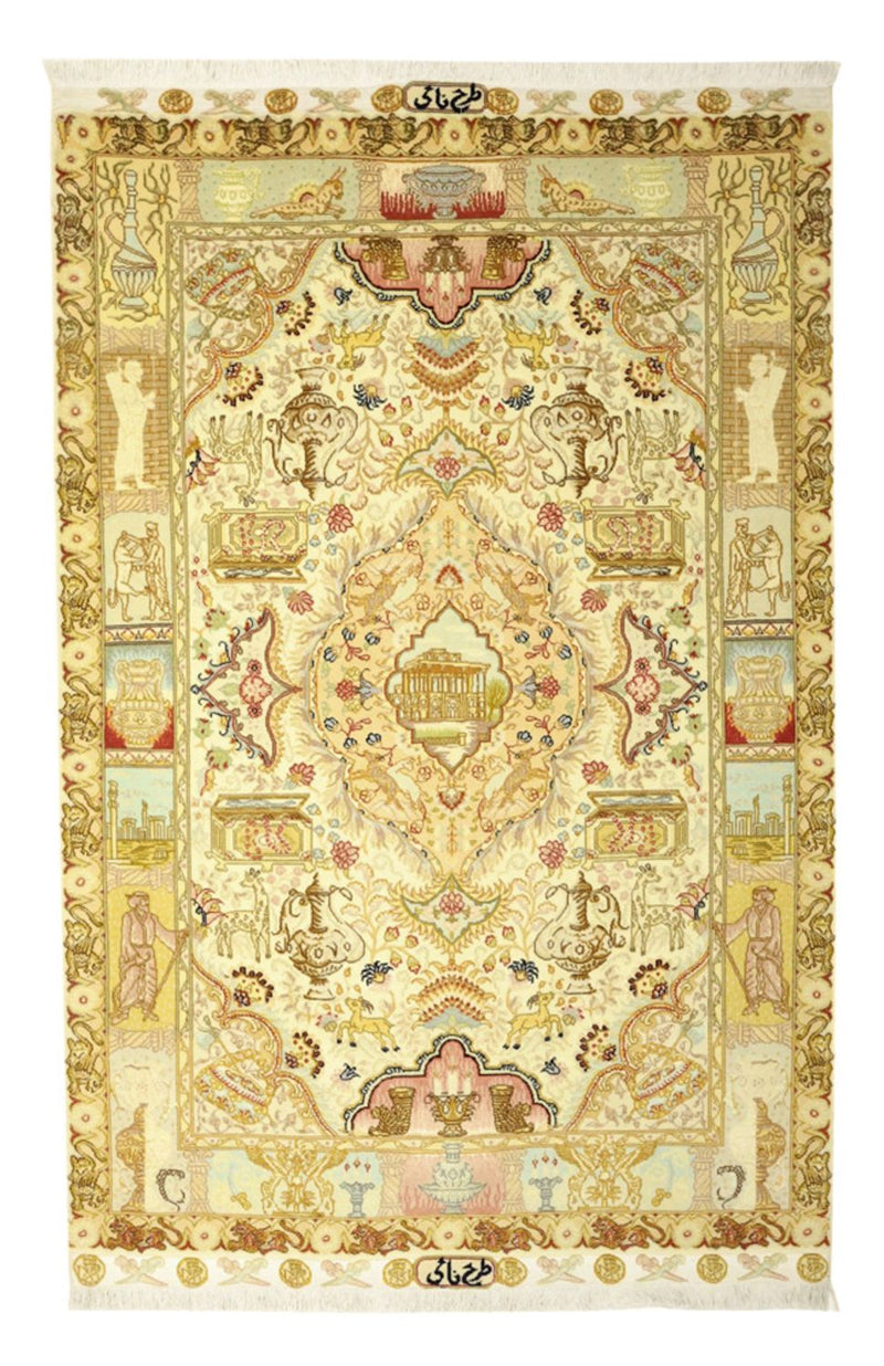 Persisk tæppe - Tabriz - Royal - Royal - 160 x 102 cm - sand
