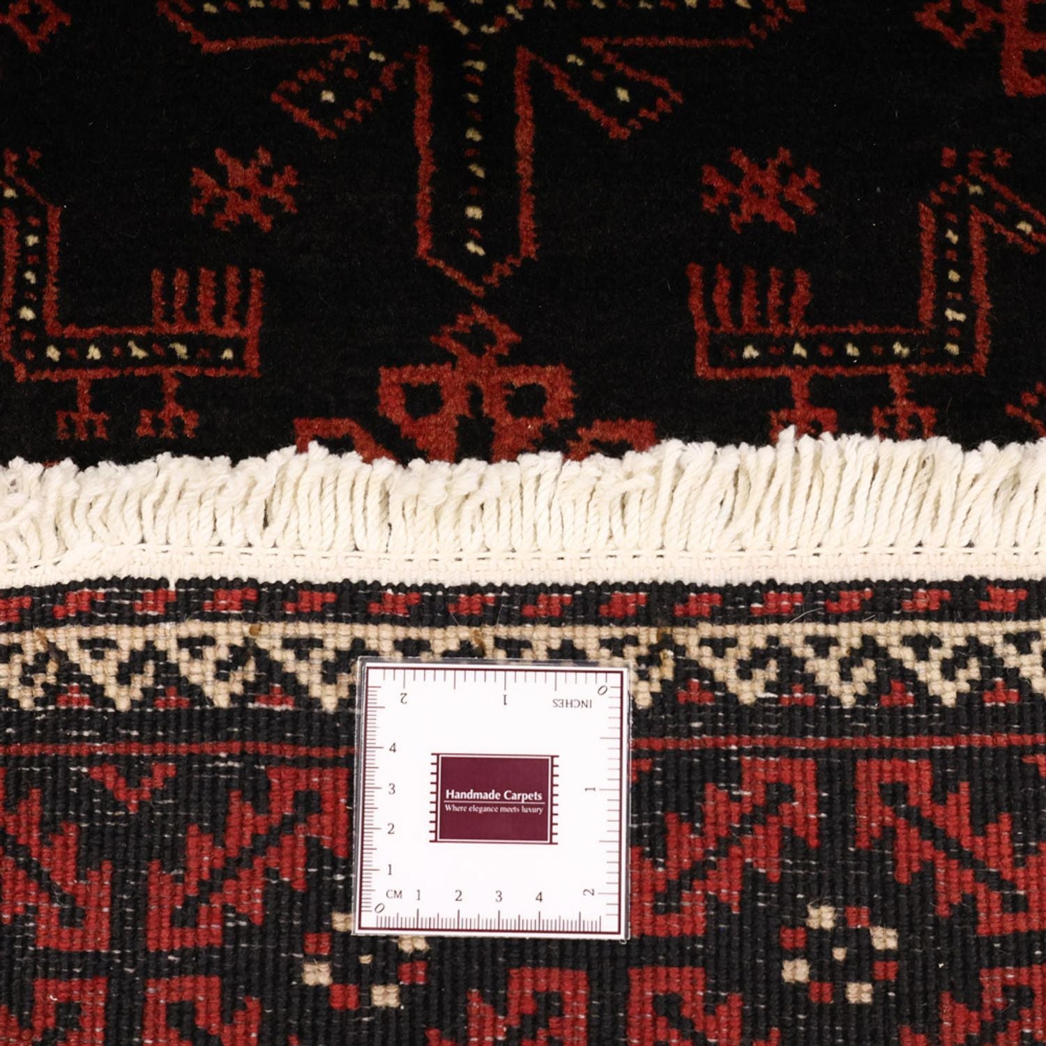 Løber Baluch-tæppe - 197 x 105 cm - mørkerød