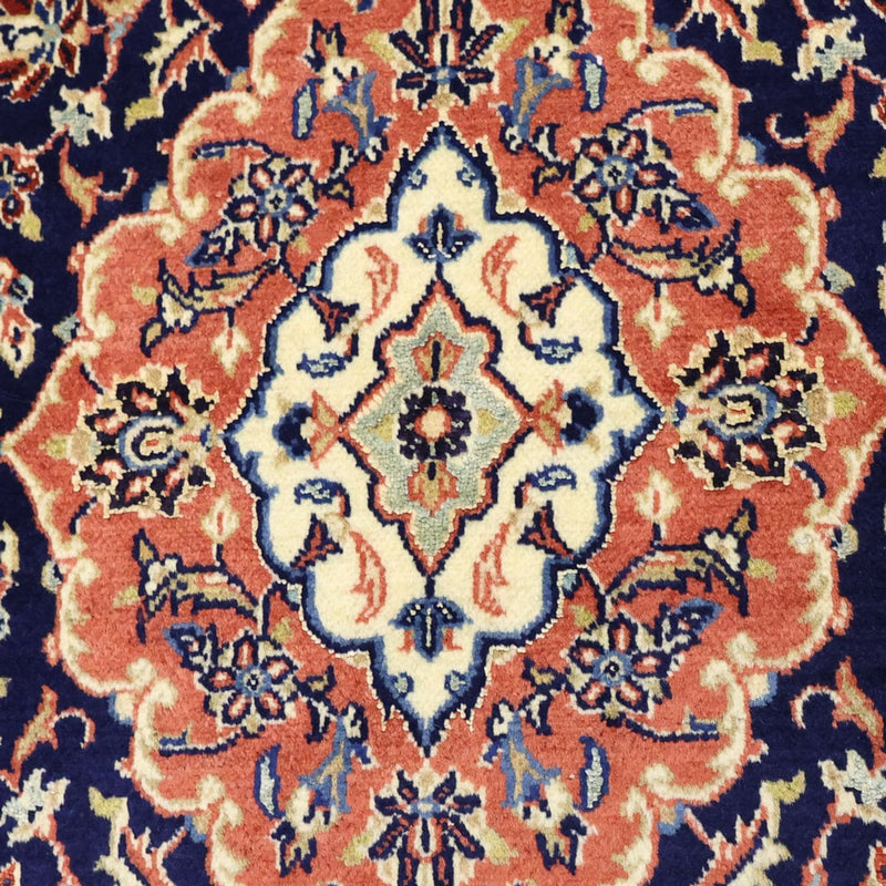 Persisk tæppe - Keshan - 169 x 114 cm - mørkeblå