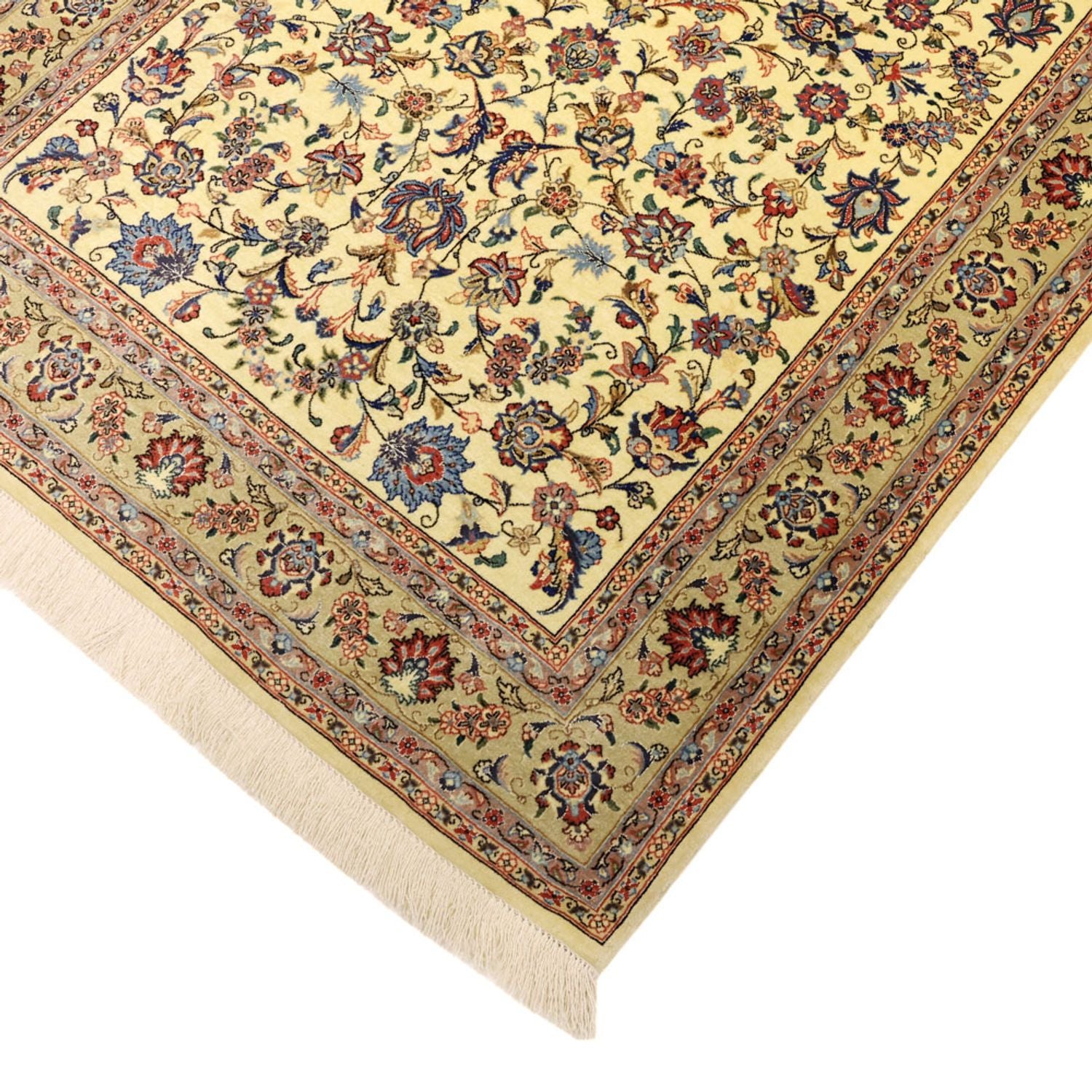 Persisk tæppe - Isfahan - Premium - 153 x 100 cm - beige