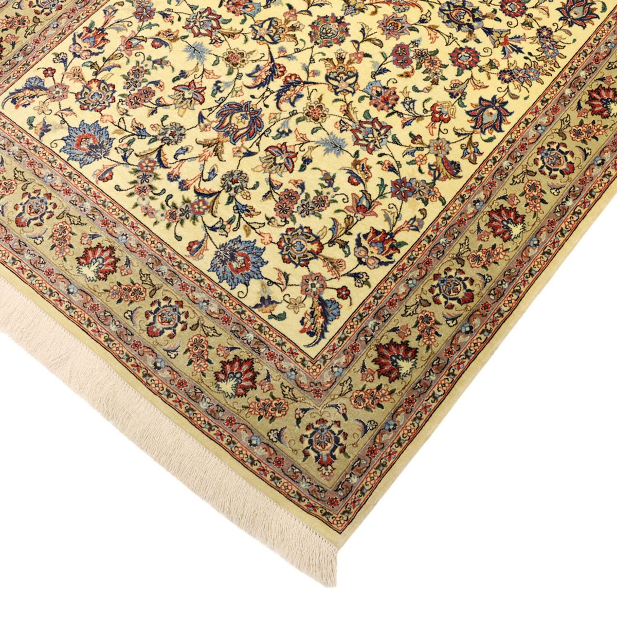 Persisk tæppe - Isfahan - Premium - 153 x 100 cm - beige