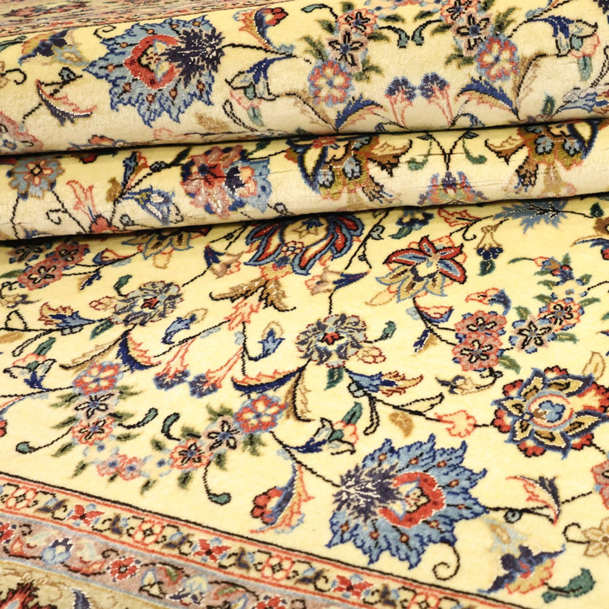 Persisk tæppe - Isfahan - Premium - 153 x 100 cm - beige