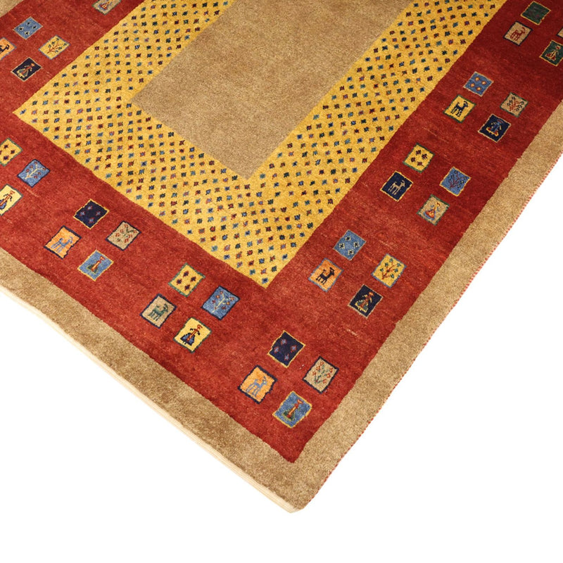 Gabbeh Tæppe - Loribaft Persisk - 158 x 108 cm - flerfarvet