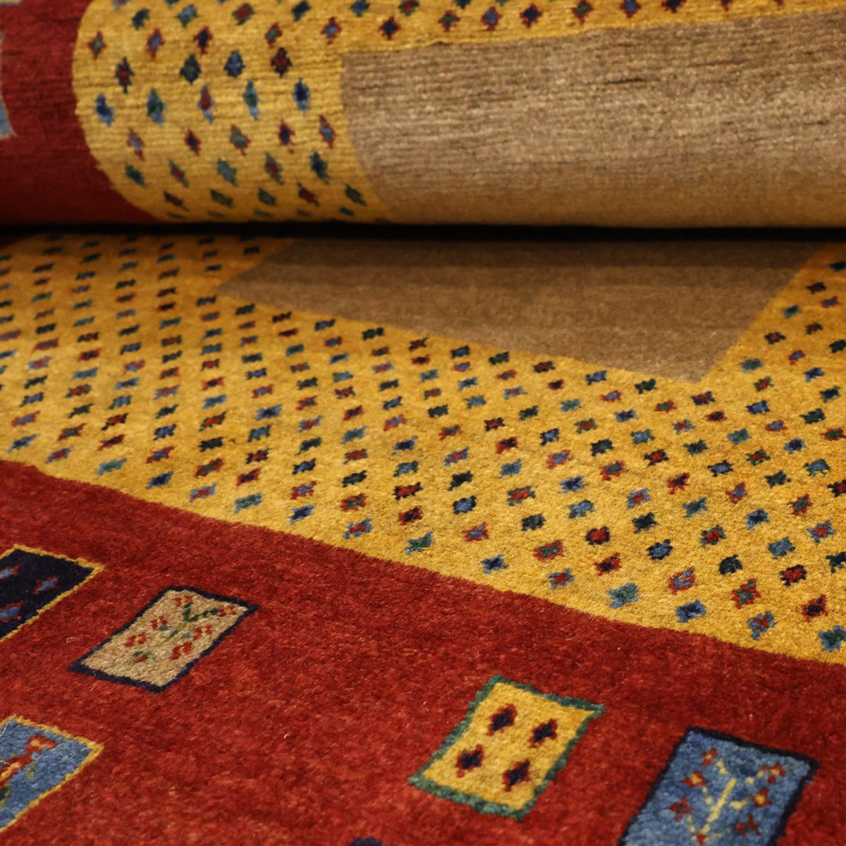 Gabbeh Tæppe - Loribaft Persisk - 158 x 108 cm - flerfarvet