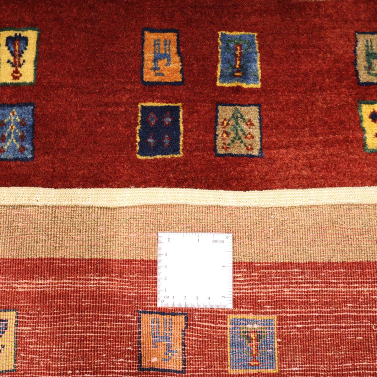 Gabbeh Tæppe - Loribaft Persisk - 158 x 108 cm - flerfarvet