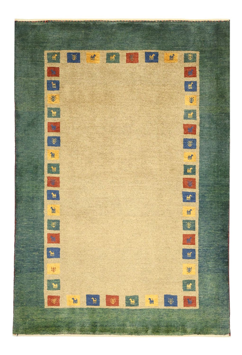 Gabbeh Tæppe - Loribaft Persisk - 128 x 86 cm - flerfarvet