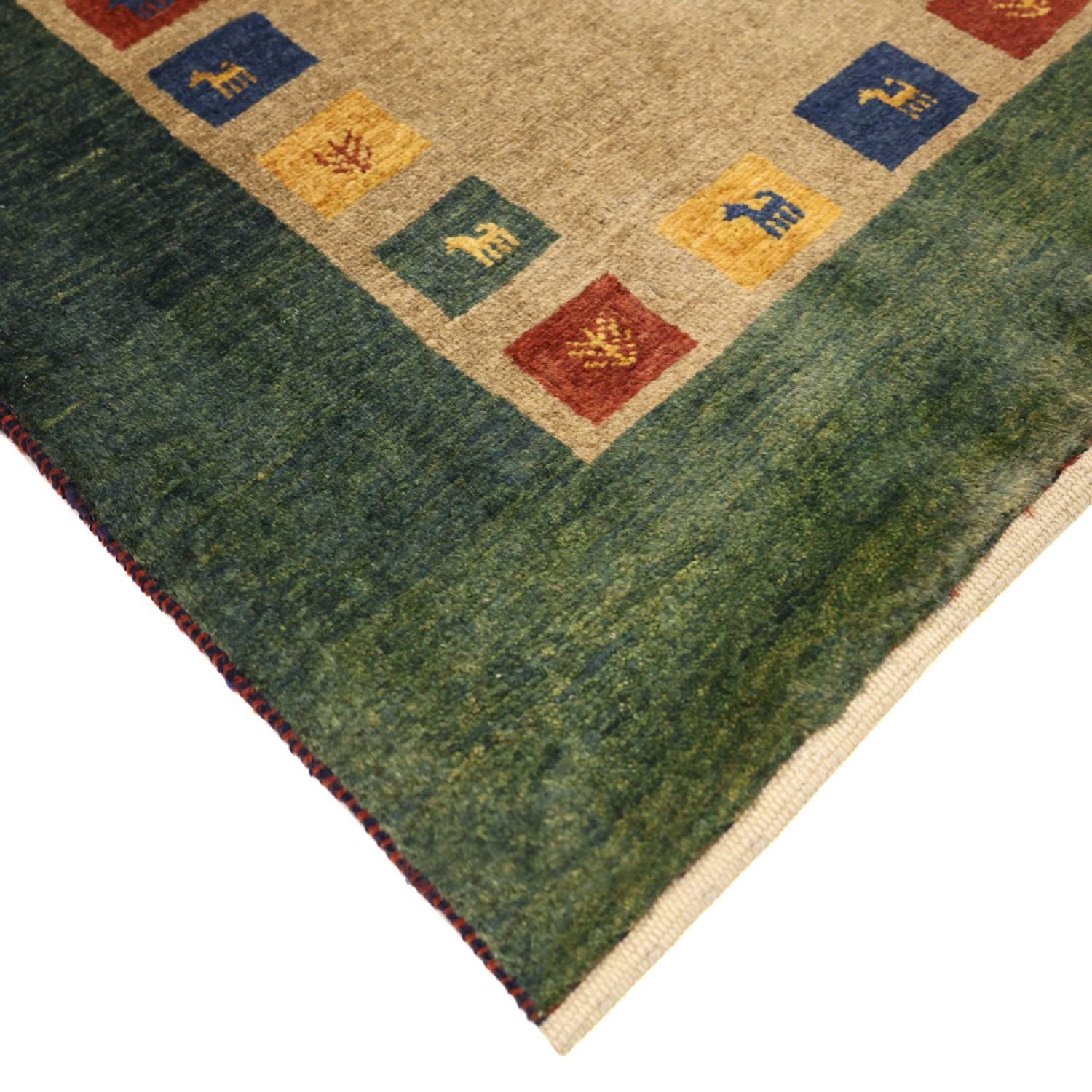 Gabbeh Tæppe - Loribaft Persisk - 128 x 86 cm - flerfarvet