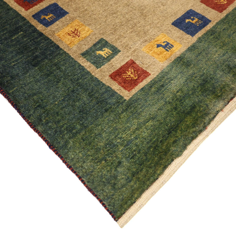 Gabbeh Tæppe - Loribaft Persisk - 128 x 86 cm - flerfarvet