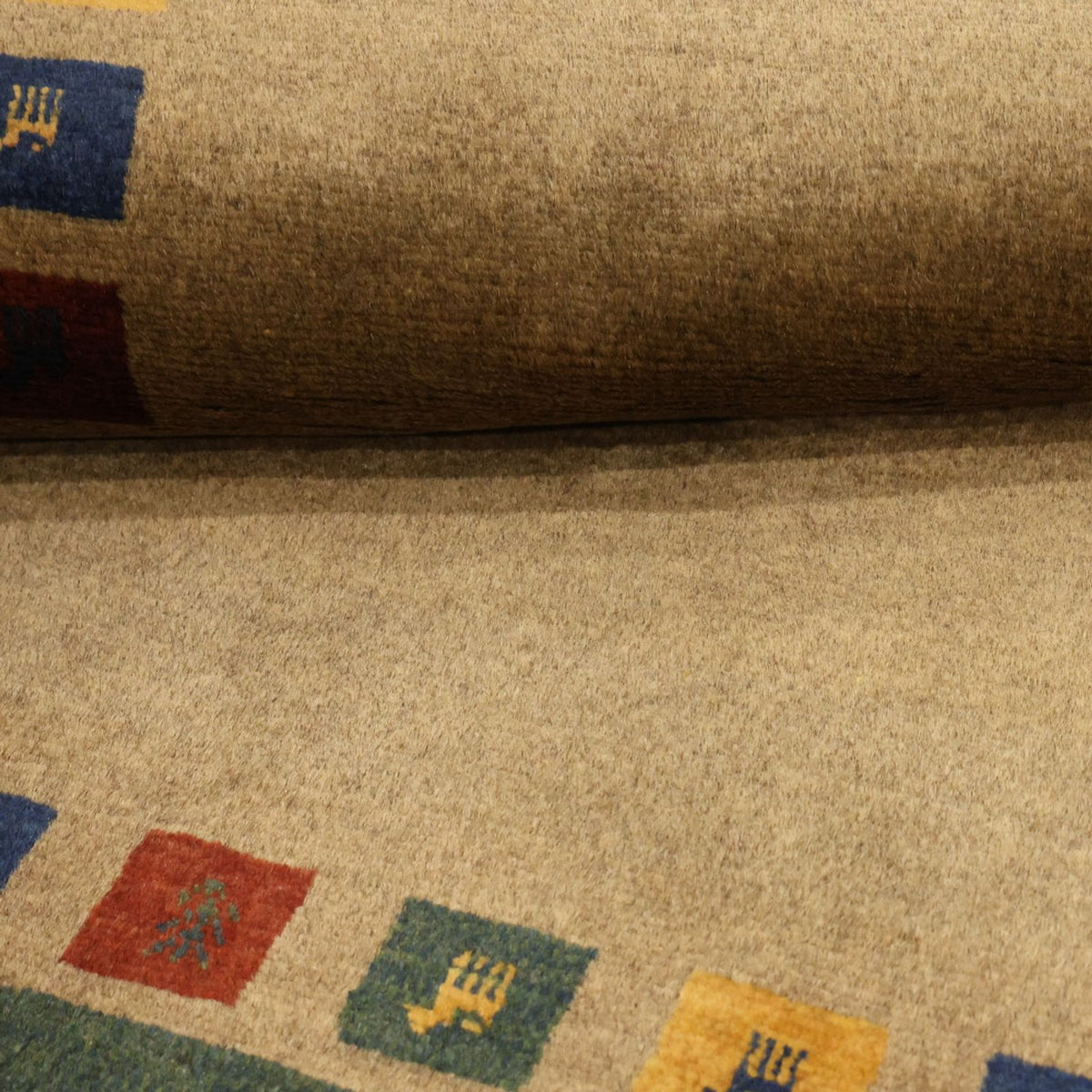 Gabbeh Tæppe - Loribaft Persisk - 128 x 86 cm - flerfarvet