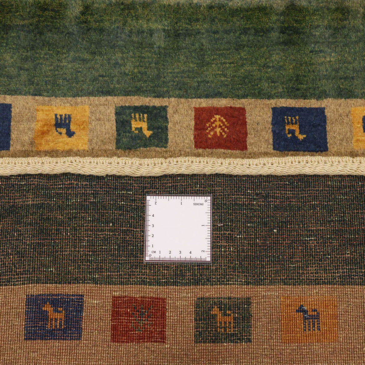 Gabbeh Tæppe - Loribaft Persisk - 128 x 86 cm - flerfarvet