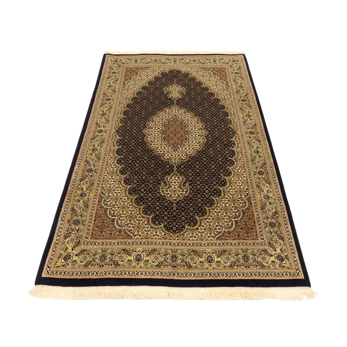Persisk tæppe - Tabriz - Royal - Halskæde af silke - 160 x 98 cm - mørk beige