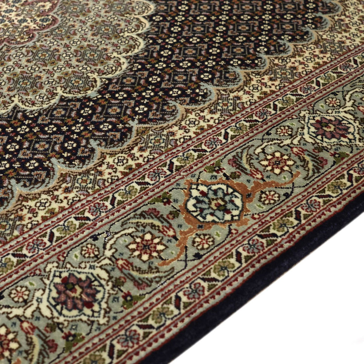 Persisk tæppe - Tabriz - Royal - 147 x 100 cm - mørk beige