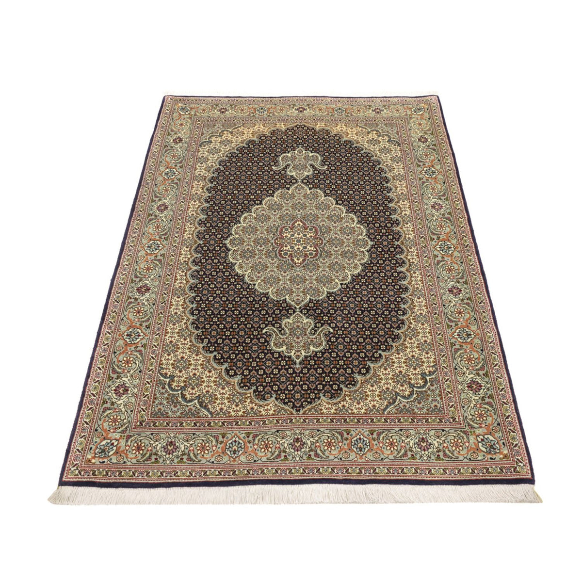 Persisk tæppe - Tabriz - Royal - 147 x 100 cm - mørk beige