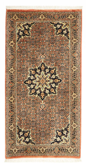 Persisk tæppe - Bijar - 133 x 73 cm - mørk beige