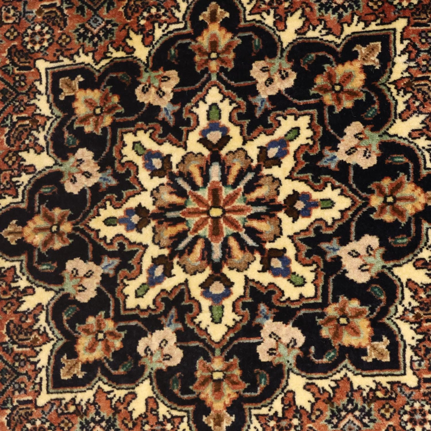Persisk tæppe - Bijar - 133 x 73 cm - mørk beige