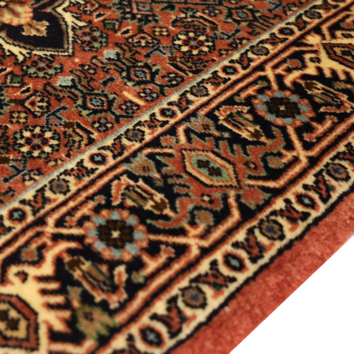 Persisk tæppe - Bijar - 133 x 73 cm - mørk beige