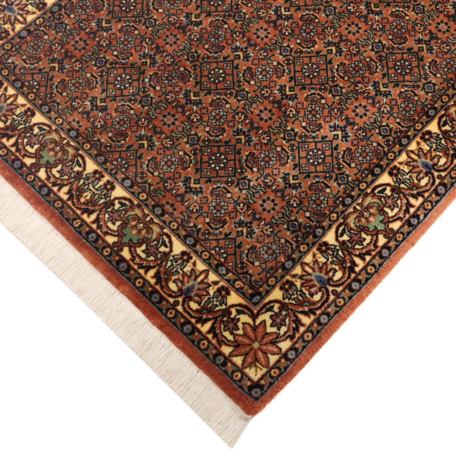 Persisk tæppe - Bijar - 144 x 71 cm - mørk beige
