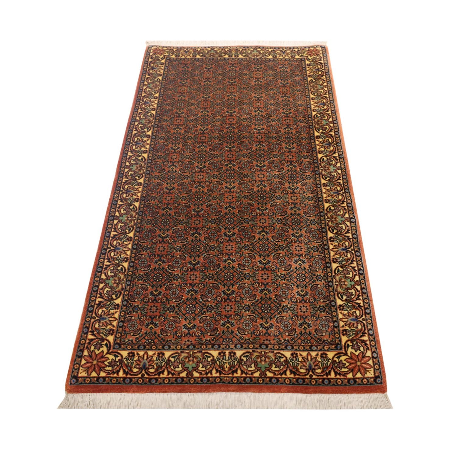 Persisk tæppe - Bijar - 144 x 71 cm - mørk beige