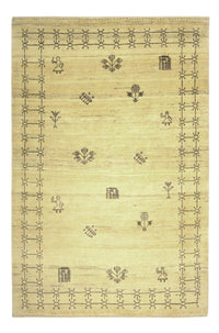 Gabbeh-tæppe - Kashkuli Persisk - 150 x 101 cm - beige