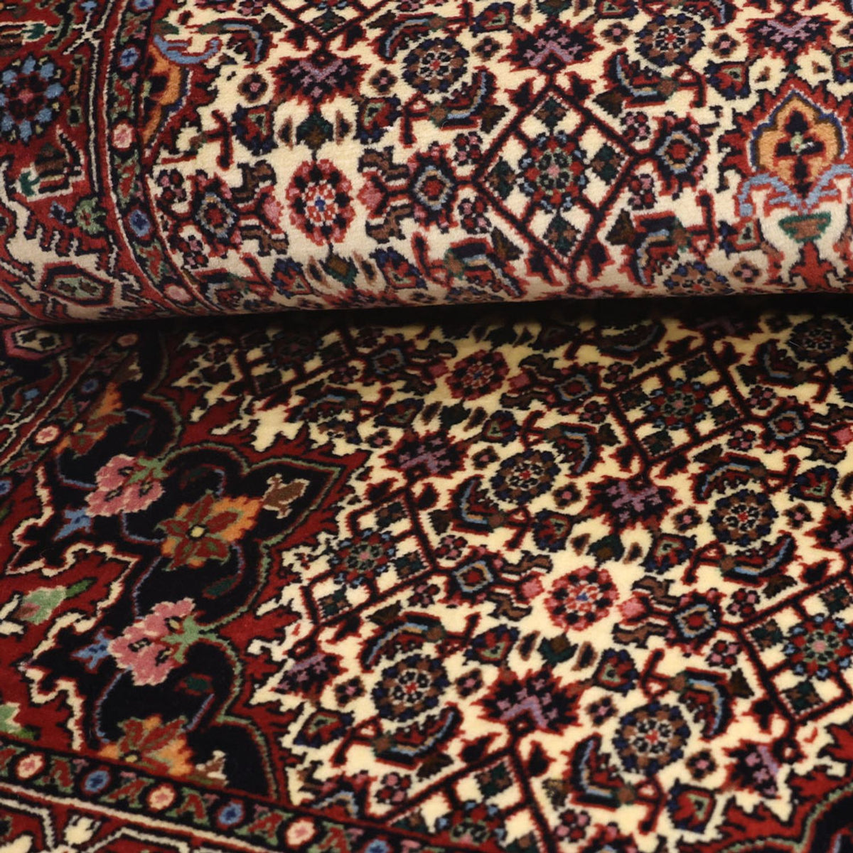 Persisk tæppe - Bijar - 137 x 72 cm - mørk beige