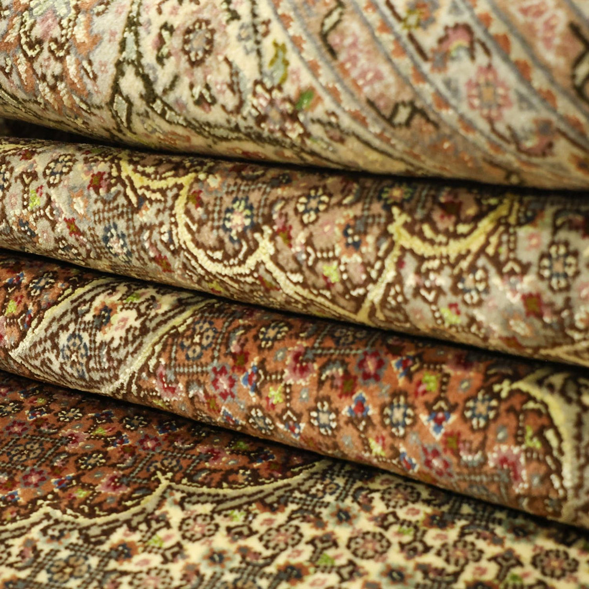 Persisk tæppe - Tabriz - 300 x 201 cm - lys beige